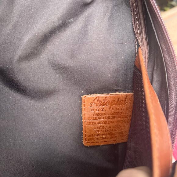 Artepiel Handmade Leather Backpack Brown 17” Ron Zacapa Centenario Guatemala NWT - Picture 16 of 16